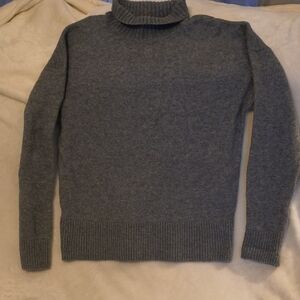 LOFT Women's Gray Turtleneck Sweater